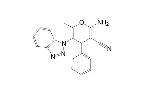 2-amino-5-(1H-1,2,3-benzotriazol-1-yl)-6-methyl-4-phenyl-4H-pyran-3-carbonitrile