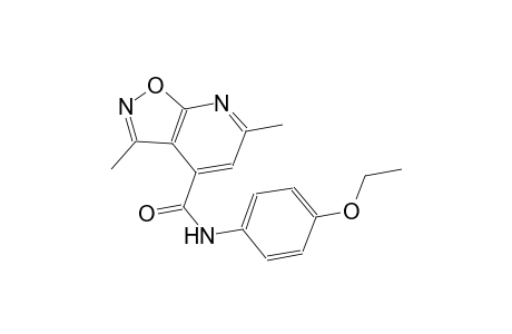 isoxazolo[5,4-b]pyridine-4-carboxamide, N-(4-ethoxyphenyl)-3,6-dimethyl-