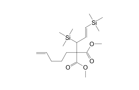 Propanedioic acid, [1,3-bis(trimethylsilyl)-2-propenyl]-4-pentenyl-, dimethyl ester, (E)-