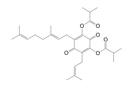 ERECTQUIONE-B;2,6-DIISOBUTYRYLOXY-3-GERANYL-5-ISOPRENYL-2,5-DIHEXADIENE-1,4-DIONE