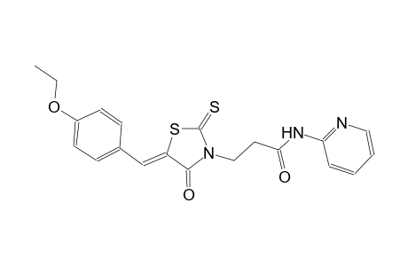 3-thiazolidinepropanamide, 5-[(4-ethoxyphenyl)methylene]-4-oxo-N-(2-pyridinyl)-2-thioxo-, (5Z)-