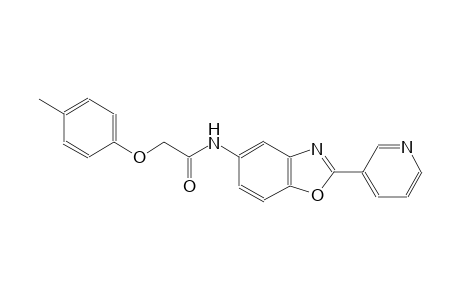 2-(4-methylphenoxy)-N-[2-(3-pyridinyl)-1,3-benzoxazol-5-yl]acetamide