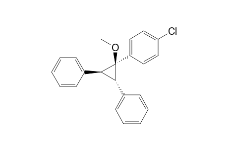 Benzene, 1-chloro-4-(1-methoxy-2,3-diphenylcyclopropyl)-, (1.alpha.,2.alpha.,3.beta.)-