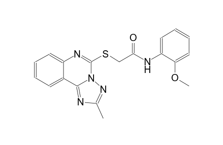 acetamide, N-(2-methoxyphenyl)-2-[(2-methyl[1,2,4]triazolo[1,5-c]quinazolin-5-yl)thio]-