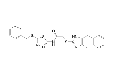 acetamide, 2-[[4-methyl-5-(phenylmethyl)-1H-imidazol-2-yl]thio]-N-[5-[(phenylmethyl)thio]-1,3,4-thiadiazol-2-yl]-