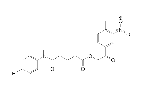 pentanoic acid, 5-[(4-bromophenyl)amino]-5-oxo-, 2-(4-methyl-3-nitrophenyl)-2-oxoethyl ester