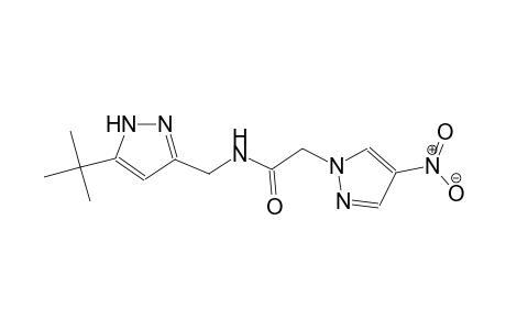 N-[(5-tert-butyl-1H-pyrazol-3-yl)methyl]-2-(4-nitro-1H-pyrazol-1-yl)acetamide