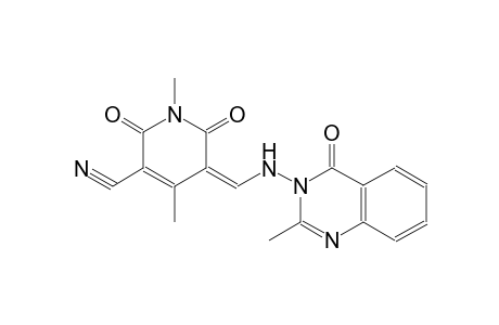 (5Z)-1,4-dimethyl-5-{[(2-methyl-4-oxo-3(4H)-quinazolinyl)amino]methylene}-2,6-dioxo-1,2,5,6-tetrahydro-3-pyridinecarbonitrile