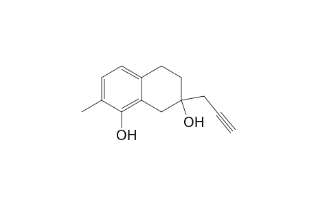 Rac-2-Methyl-7-prop-2-yn-1-yl-5,6,7,8-tetrahydronaphthalene-1,7-diol