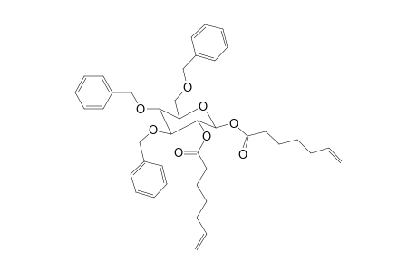 1,2-Di-O-(6-heptenoyl)-4,5,6-tri-O-benzyl-D-glycopyranose