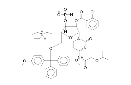 4-ISOPROPOXYACETYL-5'-(PARA,PARA'-DIMETHOXYTRITYL)-2'-(2-CHLOROBENZOYL)CYTIDINE-3'-PHOSPHITE, TRIETHYLAMMONIUM SALT