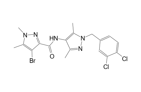 4-bromo-N-[1-(3,4-dichlorobenzyl)-3,5-dimethyl-1H-pyrazol-4-yl]-1,5-dimethyl-1H-pyrazole-3-carboxamide