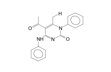 4-PHENYLAMINO-5-ACETYL-1-PHENYL-6-METHYL-1H-PYRIMIDIN-2-ONE