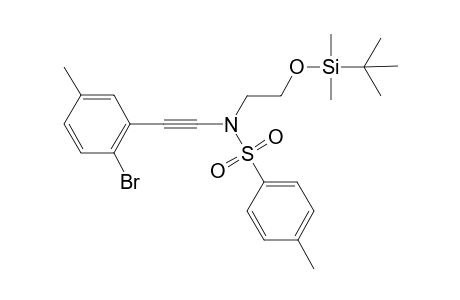 N-((2-bromo-5-methylphenyl)ethynyl)-N-(2-((tert-butyldimethylsilyl)oxy)ethyl)-4-methylbenzenesulfonamide
