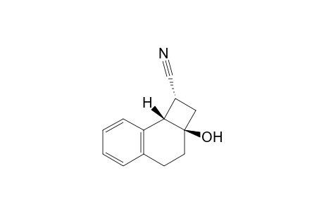 (+-)-(1.alpha.,2a.beta.,8b.beta.)-2a-Hydroxy-1,2,2a,3,4,8b-hexahydrocyclobuta[a]naphthalene-1-carbonitrile