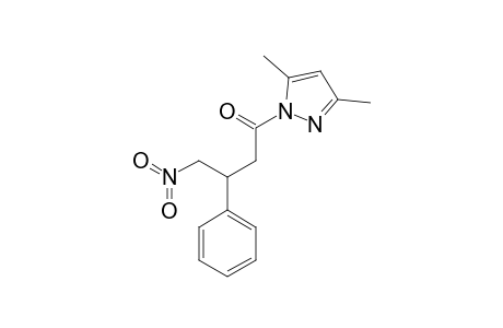 3,5-DIMETHYL-1-(4-NITRO-3-PHENYLBUTANOYL)-PYRAZOLE