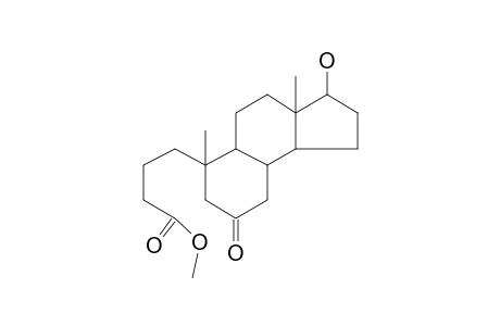 17.beta.-Hydroxy-6-oxo-4,5-secoandrostan-4-oic acid methyl ester