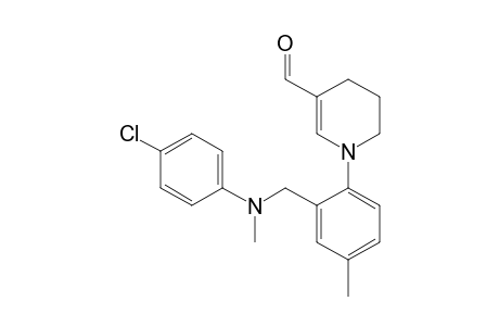 3-Formyl-1-[2-[N'-(4-chlorophenyl)-N'-methylaminomethyl]-4-methylphenyl]-1,4,5,6-tetrahydropyridine