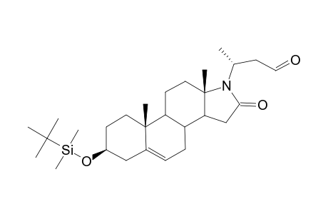 (20R)-3.beta.-Hydroxy-16-oxo-24-nor-17-azachol-5-enaldehyde tert-butyldimethylsilyl ether