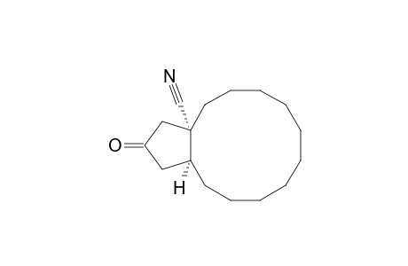 3aH-Cyclopentacyclododecene-3a-carbonitrile, tetradecahydro-2-oxo-, (3aR*,13aR*)-