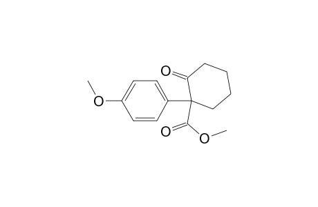 Cyclohexanecarboxylic acid, 1-(4-methoxyphenyl)-2-oxo-, methyl ester