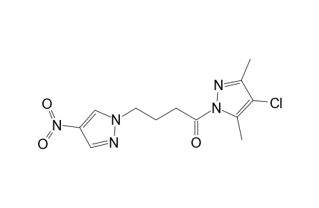 1H-Pyrazole, 4-chloro-3,5-dimethyl-1-[4-(4-nitro-1H-pyrazol-1-yl)-1-oxobutyl]-