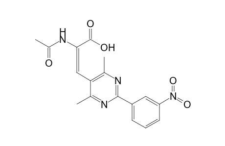 (E)-2-(Acetylamino)-3-[4,6-dimethyl-2-(3-nitrophenyl)pyrimidin-5-yl]propenoic acid