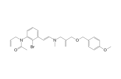 N-2-[3-(N-Acetyl-N-allylamino)-2-bromophenyl]ethenyl-2-(4'-methoxyphenylmethyloxymethyl)prop-2-enylmethylamine
