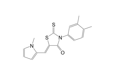(5Z)-3-(3,4-dimethylphenyl)-5-[(1-methyl-1H-pyrrol-2-yl)methylene]-2-thioxo-1,3-thiazolidin-4-one