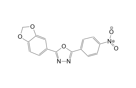 2-(1,3-benzodioxol-5-yl)-5-(4-nitrophenyl)-1,3,4-oxadiazole