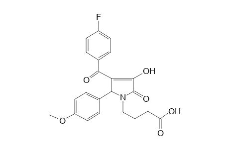 4-[3-(4-fluoro-benzoyl)-4-hydroxy-2-(4-methoxy-phenyl)-5-oxo-2,5-dihydro-pyrrol-1-yl]-butyric acid