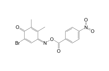 (1Z)-5-Bromo-2,3-dimethyl-2,5-cyclohexadiene-1,4-dione 1-[O-(4-nitrobenzoyl)oxime]