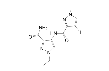 1-ethyl-4-{[(4-iodo-1-methyl-1H-pyrazol-3-yl)carbonyl]amino}-1H-pyrazole-3-carboxamide
