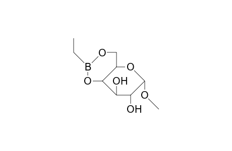 Methyl-4,6-O-ethylboranediyl.alpha.-D-gluc0-pyranoside