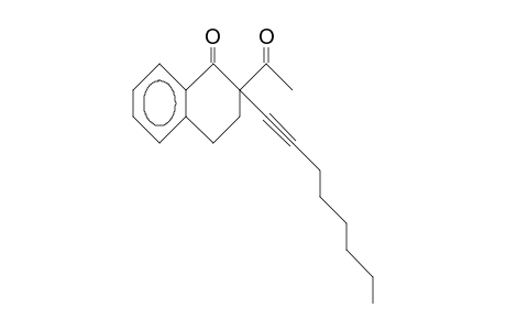 2-Acetyl-2-(oct-1-ynyl)-3,4-dihydro-naphthalen-1(2H)-one