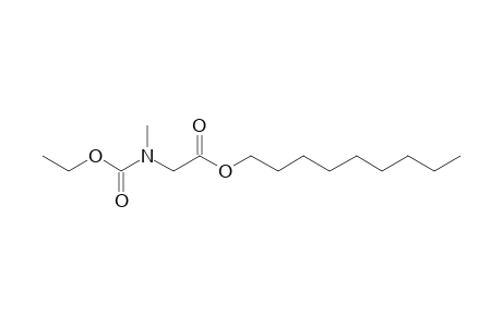 Glycine, N-methyl-N-ethoxycarbonyl-, nonyl ester