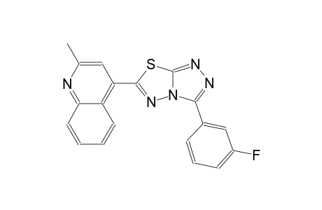 quinoline, 4-[3-(3-fluorophenyl)[1,2,4]triazolo[3,4-b][1,3,4]thiadiazol-6-yl]-2-methyl-