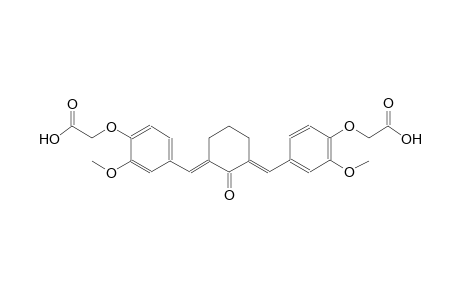 [4-((E)-{(3E)-3-[4-(carboxymethoxy)-3-methoxybenzylidene]-2-oxocyclohexylidene}methyl)-2-methoxyphenoxy]acetic acid