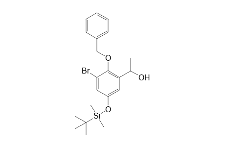 1-[5'-{(t-Butyldimethylsilyl)phenyl]-3'-bromo-2'-(benzyloxy)]-ethanol