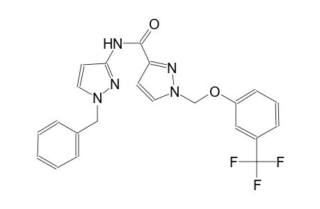 N-(1-benzyl-1H-pyrazol-3-yl)-1-{[3-(trifluoromethyl)phenoxy]methyl}-1H-pyrazole-3-carboxamide