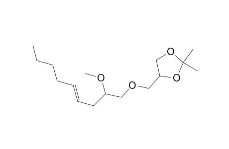 1,3-Dioxolane, 4-[[(2-methoxy-4-nonenyl)oxy]methyl]-2,2-dimethyl-