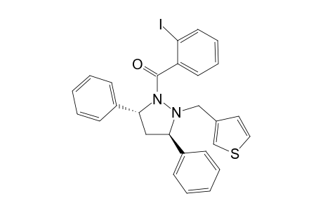 trans-3,5-Diphenyl-1-(2'-iodobenzoyl)-2-(3'-thienyl)methylpyrazolidine