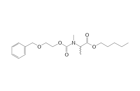 dl-Alanine, N-methyl-N-(2-benzyloxyethoxycarbonyl)-, pentyl ester