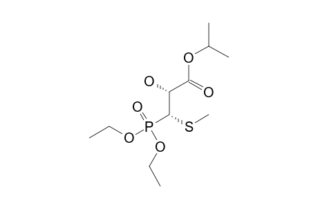 SYN-ISOPROPYL-3-(DIETHOXYPHOSPHORYL)-2-HYDROXY-3-METHYLTHIO-PROPANOATE