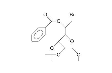 Methyl 5-O-benzoyl-6-bromo-6-deoxy-2,3-O-isopropylidene-A-D-mannofuranoside