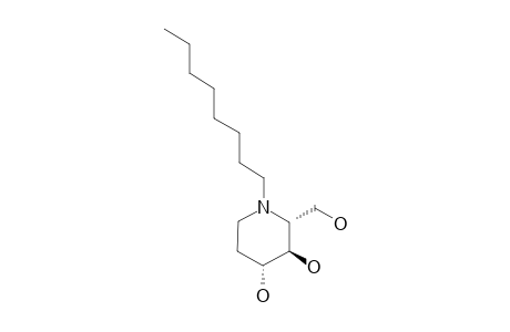 N-OCTYL-D-FAGOMINE;(2R,3R,4R)-N-OCTYL-2-HYDROXYMETHYLPIPERIDINE-3,4-DIOL