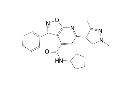 isoxazolo[5,4-b]pyridine-4-carboxamide, N-cyclopentyl-6-(1,3-dimethyl-1H-pyrazol-4-yl)-3-phenyl-