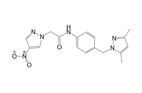 N-{4-[(3,5-dimethyl-1H-pyrazol-1-yl)methyl]phenyl}-2-(4-nitro-1H-pyrazol-1-yl)acetamide