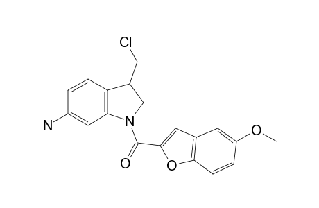 [6-amino-3-(chloromethyl)-2,3-dihydroindol-1-yl]-(5-methoxy-1-benzofuran-2-yl)methanone