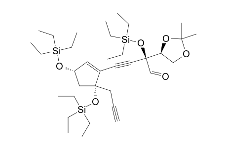(2S)-2-[(4S)-2,2-dimethyl-1,3-dioxolan-4-yl]-4-[(3S,5R)-5-propargyl-3,5-bis(triethylsilyloxy)-1-cyclopentenyl]-2-triethylsilyloxy-but-3-ynal
